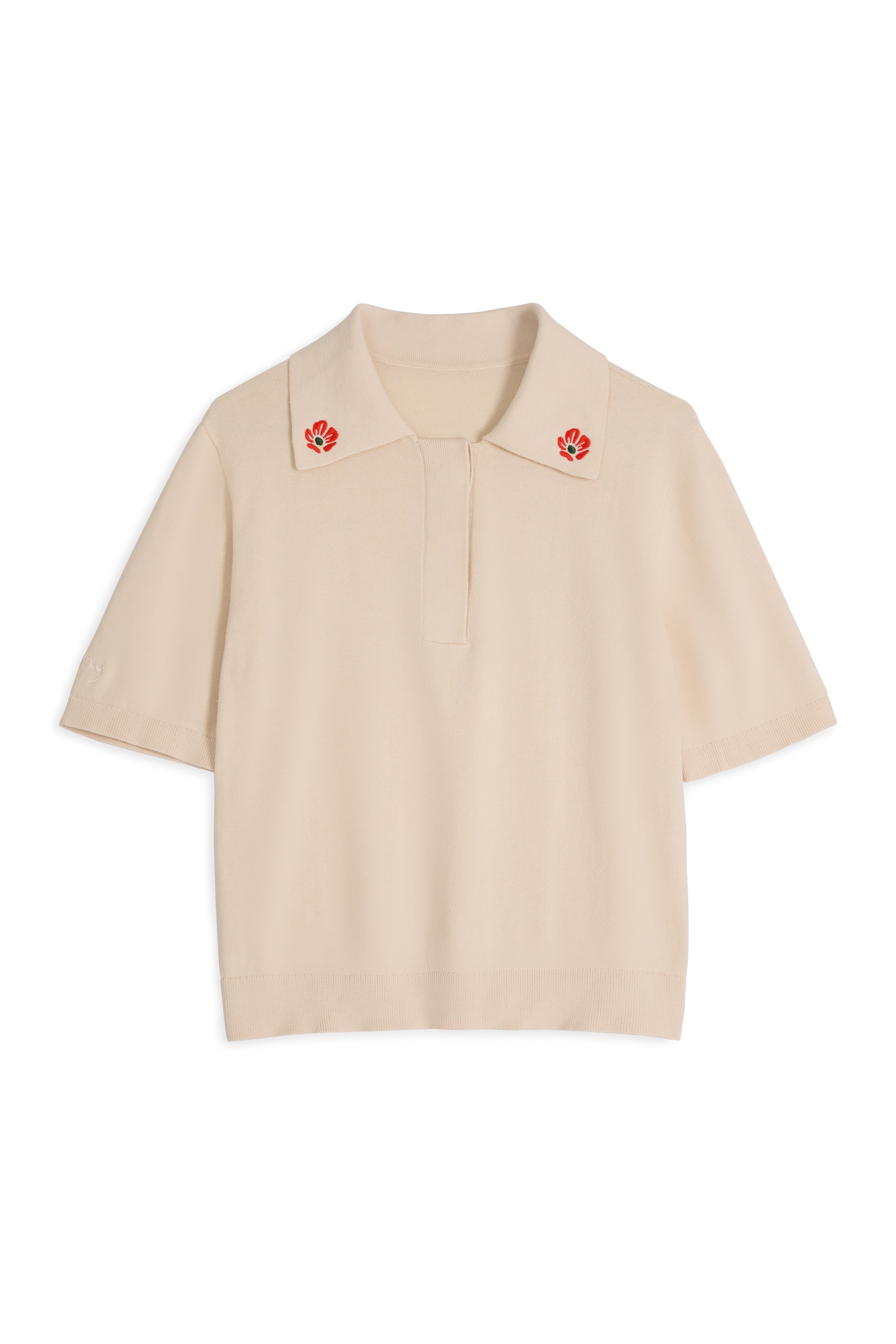 Penny Polo in Sand Trap White