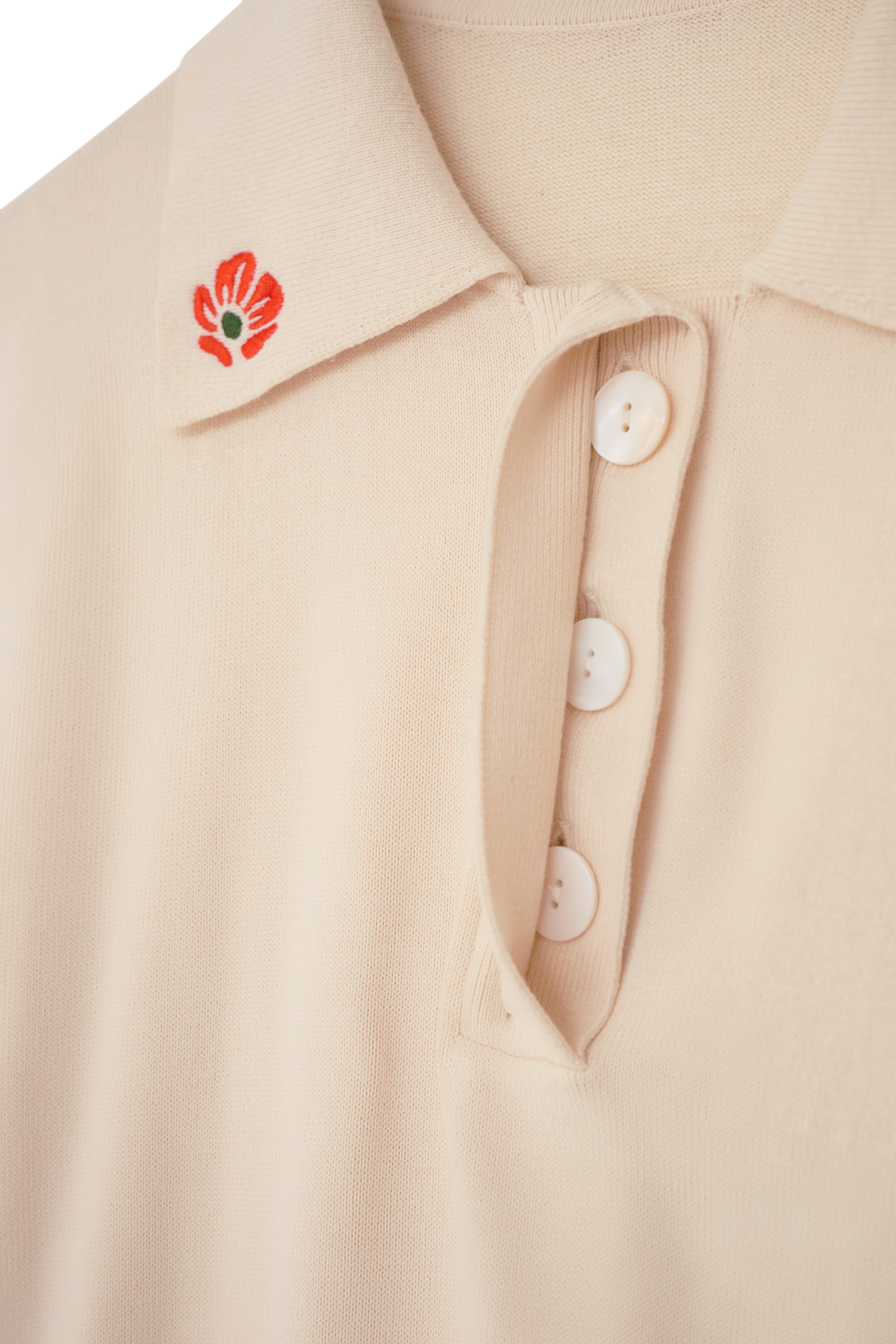 Penny Polo in Sand Trap White